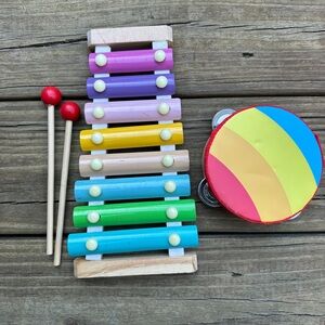 Toddler Xylophone and tambourine set